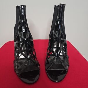 Steve Madden Patent Black Women's Heeled Boots